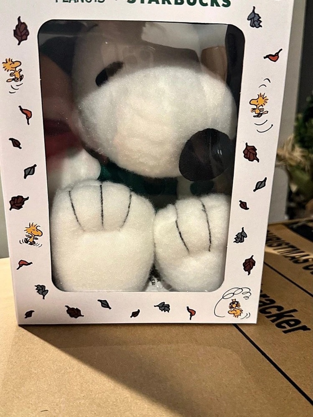 Starbucks Peanuts x Starbucks Snoopy Plush in White & Black